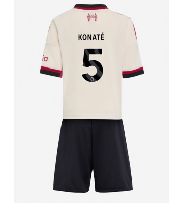Liverpool Ibrahima Konate #5 Borta Kläder Barn 2025-26 Kortärmad (+ Korta byxor)